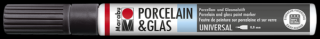 Marabu PORCELAIN  GLAS porcelán és üveg filctoll 0,8mm 073 fekete