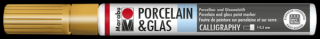 Marabu PORCELAIN  GLAS porcelán és üveg filctoll 1-2,5mm 084 arany