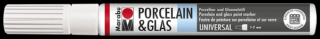 Marabu PORCELAIN  GLAS porcelán és üveg filctoll 1-2mm 070 fehér