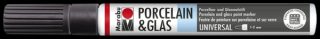 Marabu PORCELAIN  GLAS porcelán és üveg filctoll 1-2mm 073 fekete
