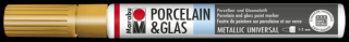 Marabu PORCELAIN  GLAS porcelán és üveg filctoll 1-2mm 084 arany
