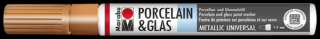 Marabu PORCELAIN  GLAS porcelán és üveg filctoll 1-2mm 087 réz