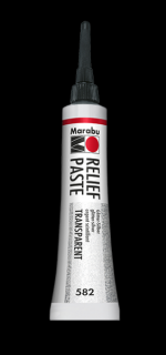 Marabu RELIEF PASTE kontúrozó üvegfestékhez 582 csillogó ezüst 20ml