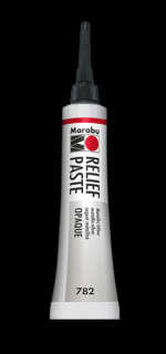 Marabu RELIEF PASTE kontúrozó üvegfestékhez 782 metálfényű ezüst 20ml