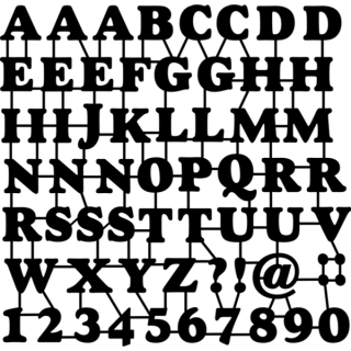 Marabu STENCILS sablon ABC és számok/ABC  numbers minta 30*30cm