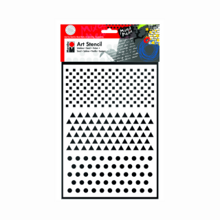 Marabu STENCILS sablon alap minták/basic combination A4