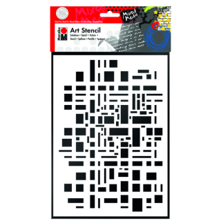 Marabu STENCILS sablon grafikus/graphic pattern minta A4