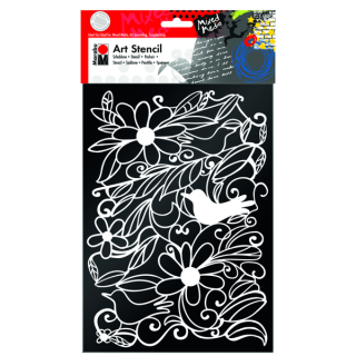 Marabu STENCILS sablon kert/blooming garden minta A4