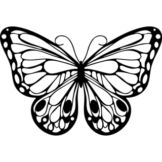 Marabu STENCILS sablon romantikus pillangó/romantic bitterfly minta 15*15cm