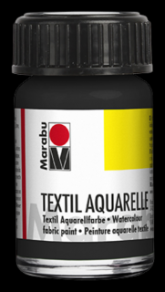 Marabu TEXTIL AQUARELLE textilfesték 073 fekete 15ml