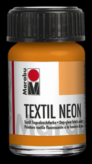 Marabu TEXTIL NEON textilfesték 324 neon narancs 15ml