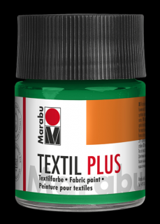 Marabu TEXTIL PLUS textilfesték sötét anyagra 015 francia zöld 50ml