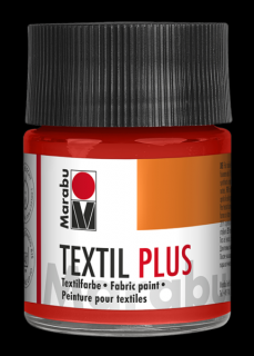 Marabu TEXTIL PLUS textilfesték sötét anyagra 030 cinóber 50ml