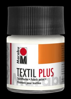 Marabu TEXTIL PLUS textilfesték sötét anyagra 070 fehér 50ml