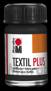 Marabu TEXTIL PLUS textilfesték sötét anyagra 073 fekete 15ml