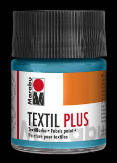 Marabu TEXTIL PLUS textilfesték sötét anyagra 091 karibi kék 50ml