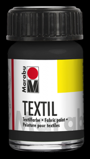 Marabu TEXTIL textilfesték 073 fekete 15ml