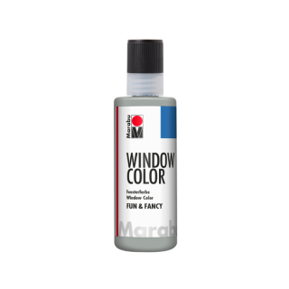 Marabu WINDOW COLOR (FunFancy) kontúrozó festék ezüst/silver 80ml