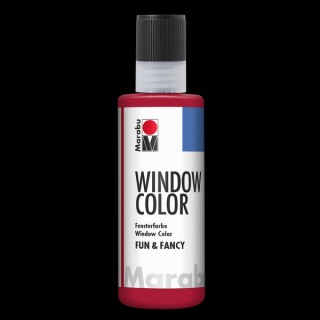 Marabu WINDOW COLOR (FunFancy) matrica festék 038 rubinvörös 80ml