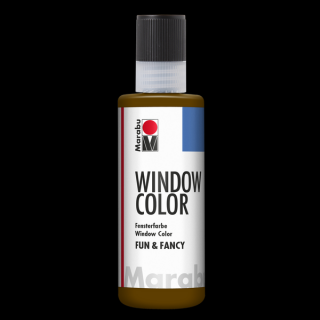 Marabu WINDOW COLOR (FunFancy) matrica festék 045 sötétbarna 80ml