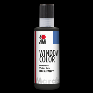 Marabu WINDOW COLOR (FunFancy) matrica festék 073 fekete 80ml