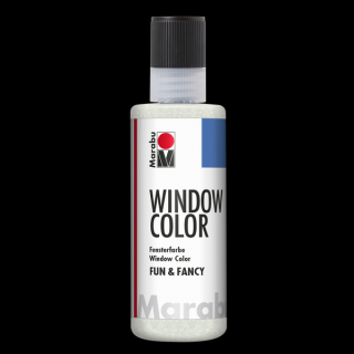 Marabu WINDOW COLOR (FunFancy) matrica festék 582 csillogó ezüst 80ml