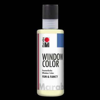 Marabu WINDOW COLOR (FunFancy) matrica festék 872 foszforeszkáló sárga 80ml