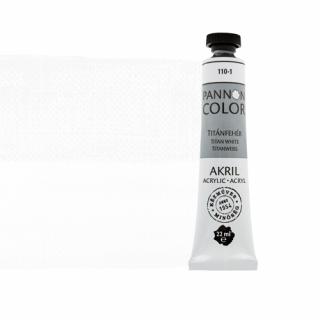 Pannoncolor akrilfesték 110-1 titánfehér 22ml