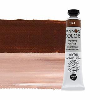 Pannoncolor akrilfesték 114-1 égetett sziéna 22ml