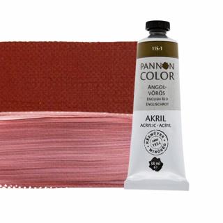 Pannoncolor akrilfesték 115-1 angolvörös 38ml