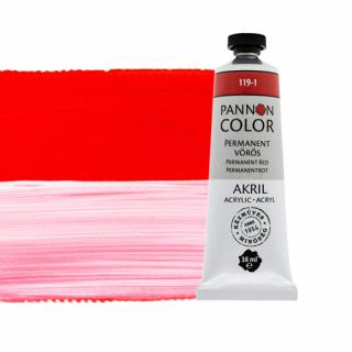 Pannoncolor akrilfesték 119-1 permanent vörös 38ml