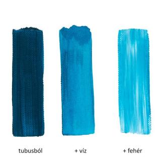 Pannoncolor akrilfesték 125-1 sötét türkizkék 80ml
