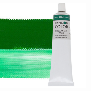 Pannoncolor akrilfesték 127-1 permanent zöld 200ml