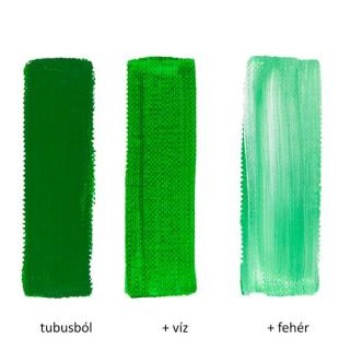 Pannoncolor akrilfesték 127-1 permanent zöld 80ml