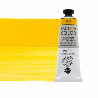 Pannoncolor akrilfesték 134-2 kadmium sötétsárga 38ml