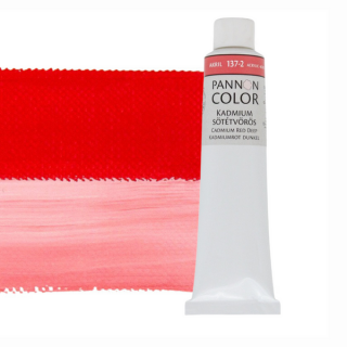 Pannoncolor akrilfesték 137-2 kadmium sötétvörös 200ml