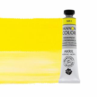 Pannoncolor akrilfesték 149-1 permanent citromsárga 22ml