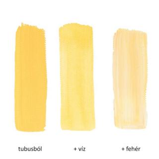 Pannoncolor akrilfesték 151-1 nápolyi sötétsárga 80ml t