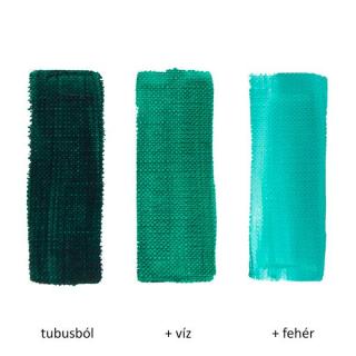 Pannoncolor akrilfesték 166-1 tüzes krómoxidzöld imitáció 80ml