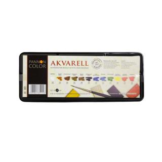 Pannoncolor akvarell készlet betétes fémdobozban 12*4ml