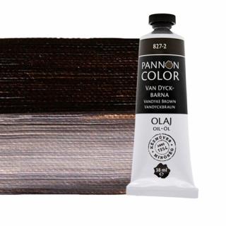 Pannoncolor olajfesték 827-2 Van Dyck barna 38ml