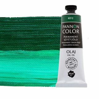 Pannoncolor olajfesték 837-2 permanent sötétzöld 38ml