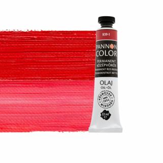 Pannoncolor olajfesték 839-1 permanent középvörös 22ml