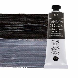 Pannoncolor olajfesték 841-4 elefántcsontfekete 38ml