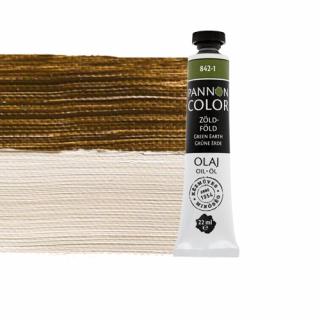 Pannoncolor olajfesték 842-1 zöldföld 22ml