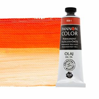 Pannoncolor olajfesték 858-1 permanent világosvörös 38ml