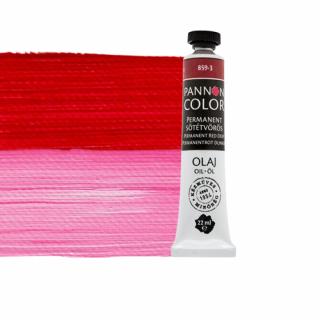 Pannoncolor olajfesték 859-3 permanent sötétvörös 22ml