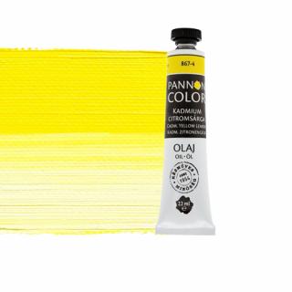 Pannoncolor olajfesték 867-4 kadmium citromsárga 22ml