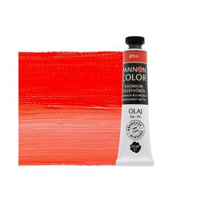 Pannoncolor  olajfesték 872-3 kadmium középvörös 22ml