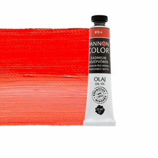 Pannoncolor olajfesték 872-4 kadmium középvörös 22ml